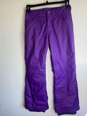 Roxy Snow board pants Diversion Pando Refitters Girls XL 16 Ski 10k purple
